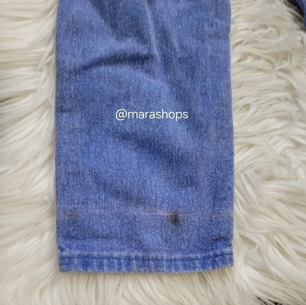 VTG OshKosh B'Gosh Vestbak Denim Set Overalls Red Race Horse